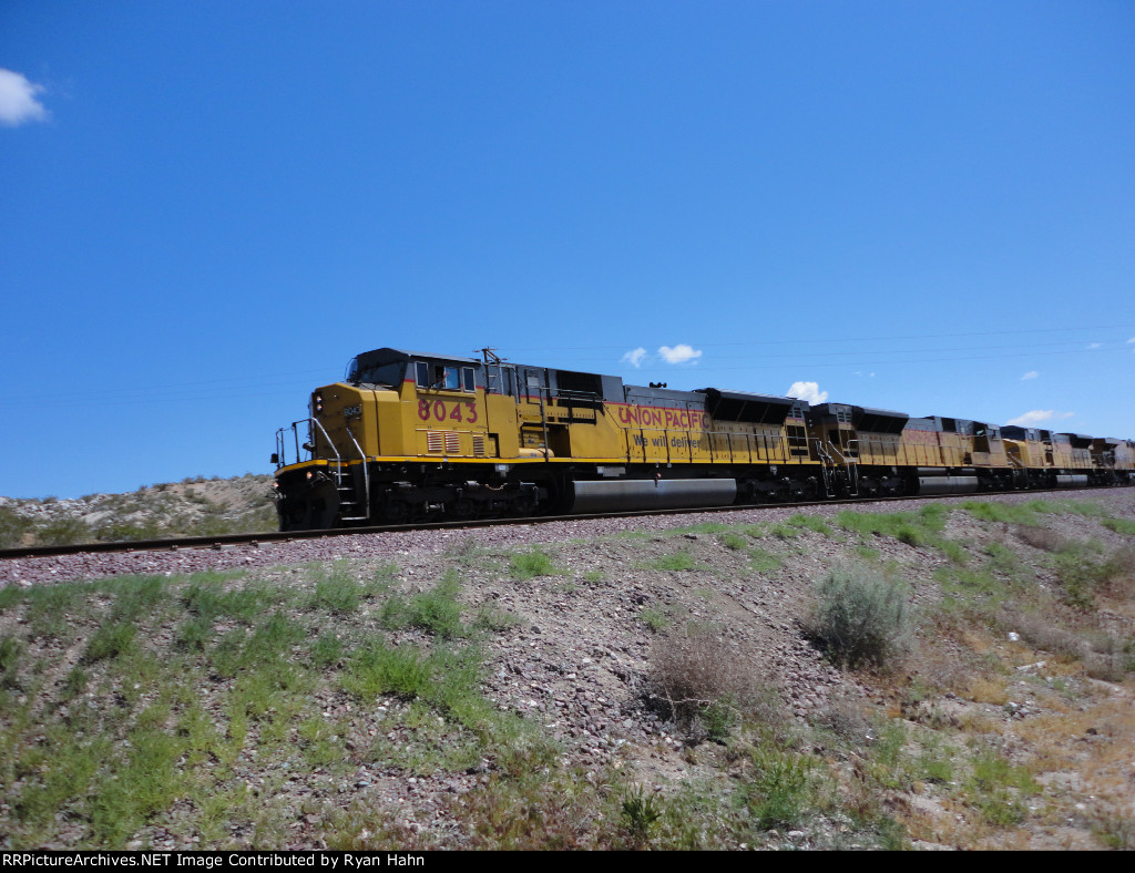 3 SD90s up Front